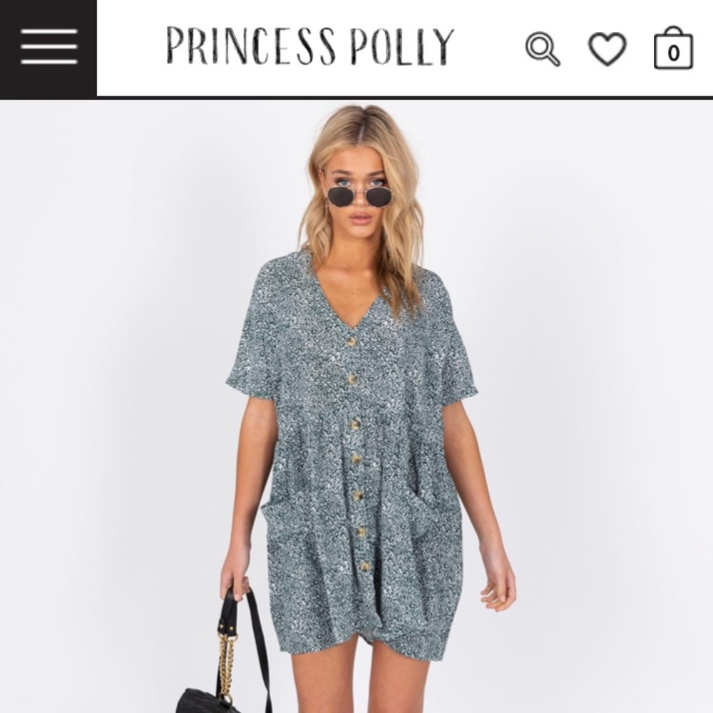 NEW Princess Polly Mini Dress Green